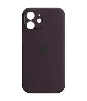 Чохол Silicone Case Full Camera Protective (AA) для Apple iPhone 12 (6.1") Фіолетовий / Elderberry