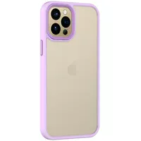 TPU+PC чохол Metal Buttons для Apple iPhone 12 Pro / 12 (6.1") Бузковий