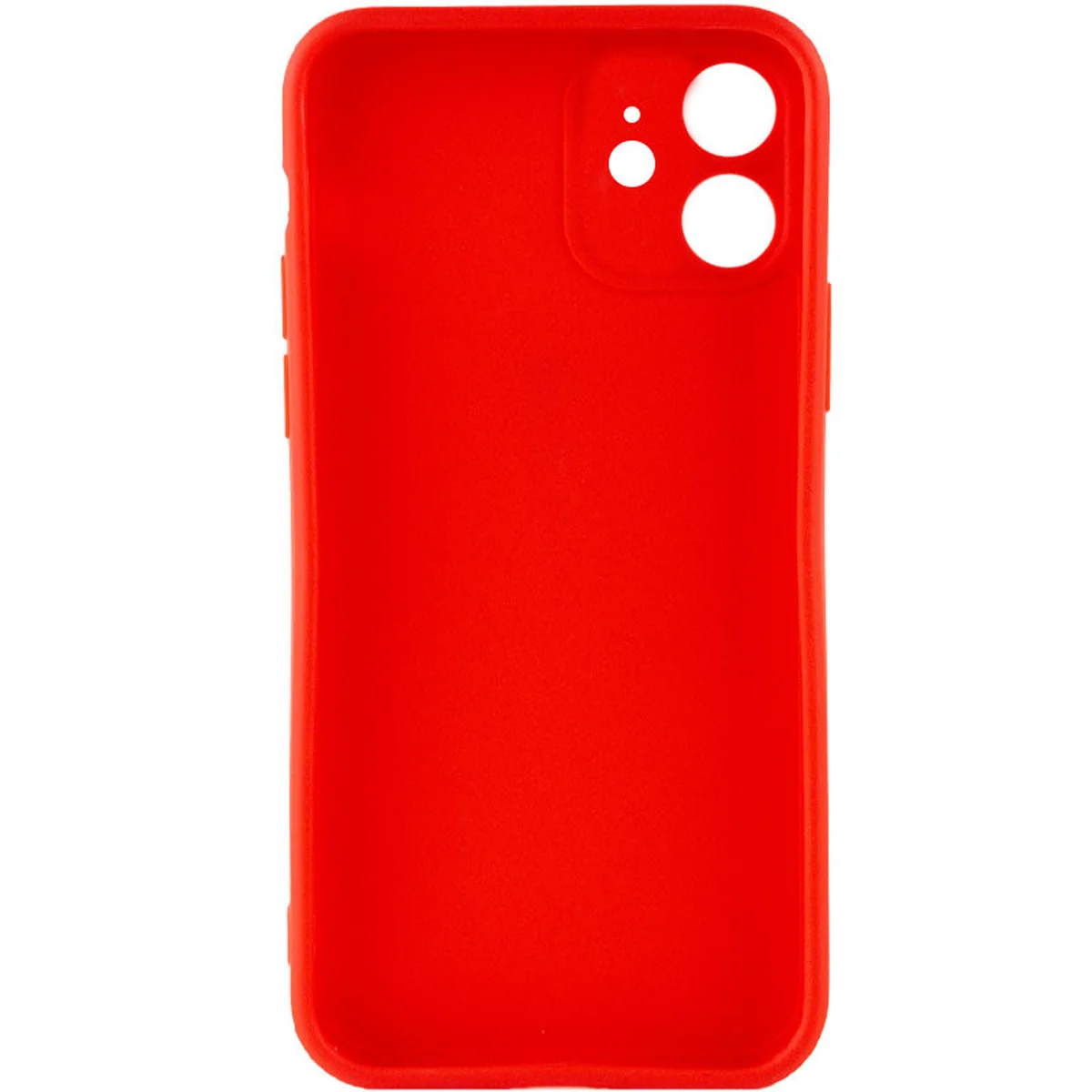 Силиконовый чехол Candy Full Camera для Apple iPhone 12 (6.1") Красный / Red
