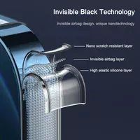 TPU + Glass чохол Aurora with Magsafe для Apple iPhone 12 Pro / 12 (6.1 ") Прозорий