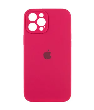 Чехол Silicone Case Full Camera Protective (AA) для Apple iPhone 12 Pro (6.1") Красный / Rose Red