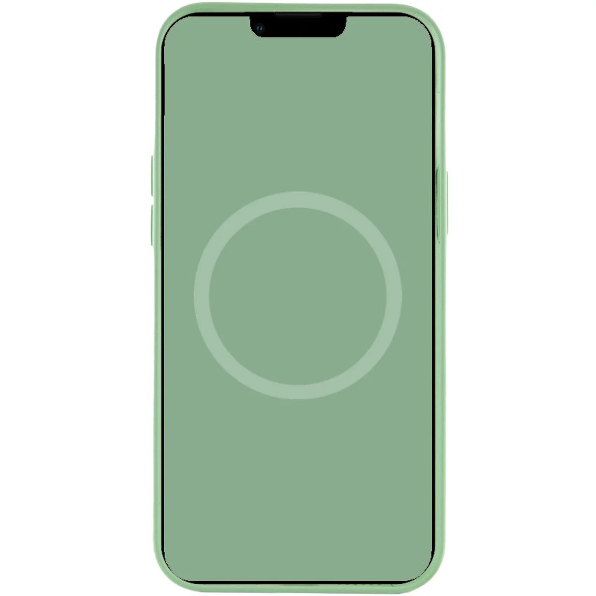 Чехол Silicone case (AAA) full with Magsafe and Animation для Apple iPhone 12 Pro / 12 (6.1") Зеленый / Pistachio
