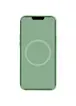 Чохол Silicone case (AAA) full with Magsafe and Animation для Apple iPhone 12 Pro / 12 (6.1 ") Зелений / Pistachio
