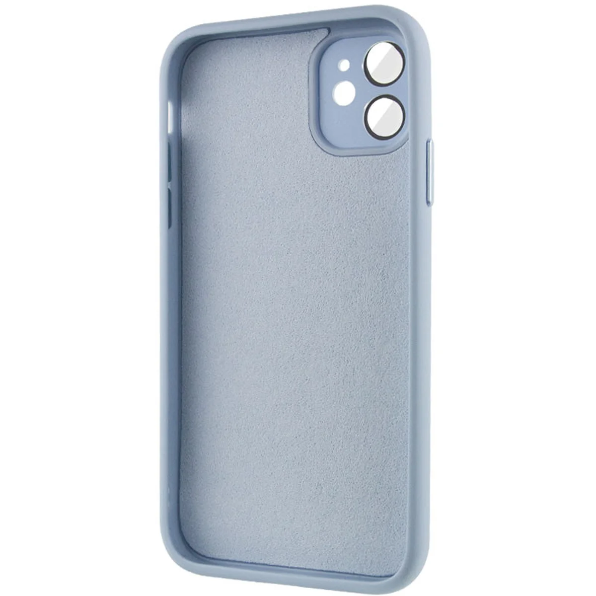 Чехол TPU+Glass Sapphire Midnight для Apple iPhone 12 (6.1") Голубой / Blue