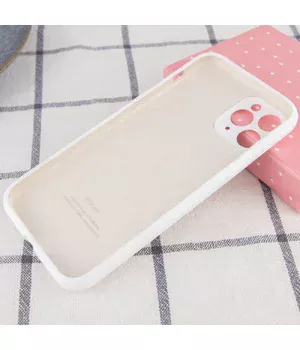 Чехол Silicone Case Full Camera Protective (AA) для Apple iPhone 12 Pro (6.1") Белый / White