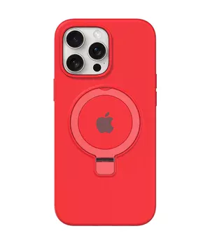 Чехол Silicone Case Full Protective with Ring для Apple iPhone 12 Pro / 12 (6.1") Red
