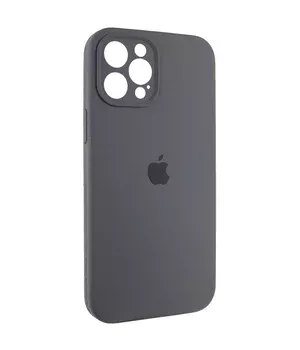 Чехол Silicone Case Full Camera Protective (AA) для Apple iPhone 12 Pro (6.1") Серый / Dark Gray