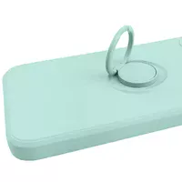 Чехол TPU Candy Ring Full Camera для Apple iPhone 12 Pro (6.1") Бирюзовый / Ice Blue