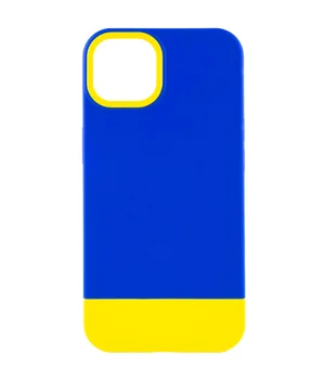 Чехол TPU+PC Bichromatic для Apple iPhone 12 Pro / 12 (6.1") Navy Blue / Yellow