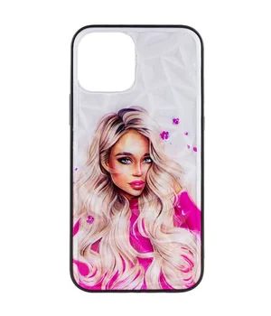 TPU+PC чохол Prisma Ladies для Apple iPhone 12 Pro / 12 (6.1") Pink