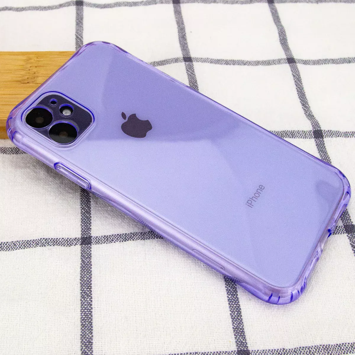 TPU чехол Ease Glossy Full Camera для Apple iPhone 12 (6.1") Сиреневый