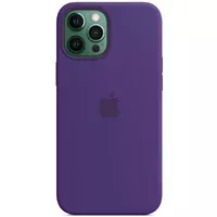 Чохол Silicone case (AAA) full with Magsafe для Apple iPhone 12 Pro / 12 (6.1 ") Фіолетовий / Amethyst