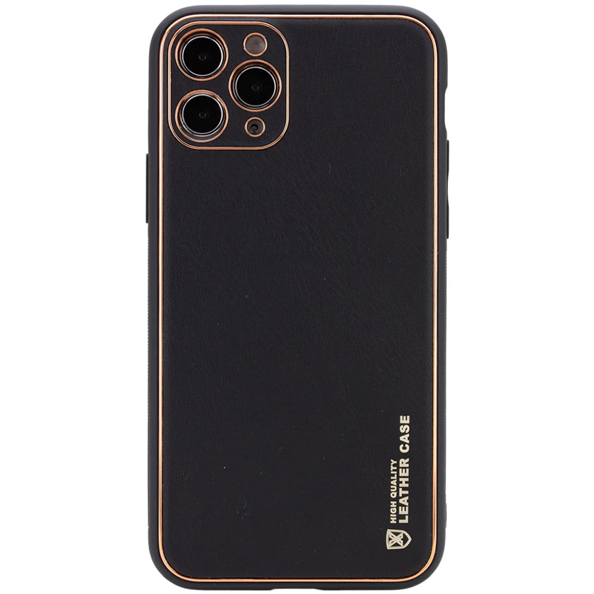 Шкіряний чохол Xshield для Apple iPhone 12 Pro (6.1 ") Чорний / Black