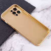 TPU + Glass чохол Matte Candy Full camera для Apple iPhone 12 Pro (6.1 ") Золотий