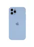 Чехол Silicone Case Full Camera Protective (AA) для Apple iPhone 12 Pro (6.1") Голубой / Lilac Blue