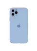 Чехол Silicone Case Full Camera Protective (AA) для Apple iPhone 12 Pro (6.1") Голубой / Lilac Blue