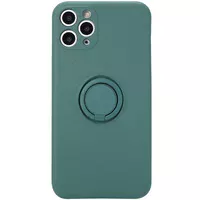 Чехол TPU Candy Ring Full Camera для Apple iPhone 12 Pro (6.1") Зеленый / Pine green