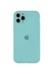 Чохол Silicone Case Full Camera Protective (AA) для Apple iPhone 12 Pro (6.1 ") Бірюзовий / Ice Blue