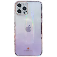 TPU + Glass чохол Aurora Classic для Apple iPhone 12 Pro / 12 (6.1 ") Бузковий
