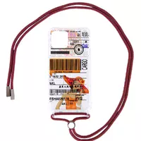 Чехол TPU Crossbody Street Style для Apple iPhone 12 Pro / 12 (6.1") Cargo / Красно-Коричневый