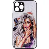 TPU+PC чехол Prisma Ladies Full Camera для Apple iPhone 12 Pro (6.1") Purple