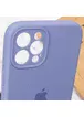 Чехол Silicone Case Full Camera Protective (AA) для Apple iPhone 12 Pro (6.1") Серый / Lavender Gray