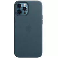 Шкіряний чохол Leather Case (AAA) with MagSafe для Apple iPhone 12 Pro / 12 (6.1 ") Baltic Blue