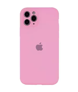 Чохол Silicone Case Full Camera Protective (AA) для Apple iPhone 12 Pro (6.1 ") Рожевий / Light pink