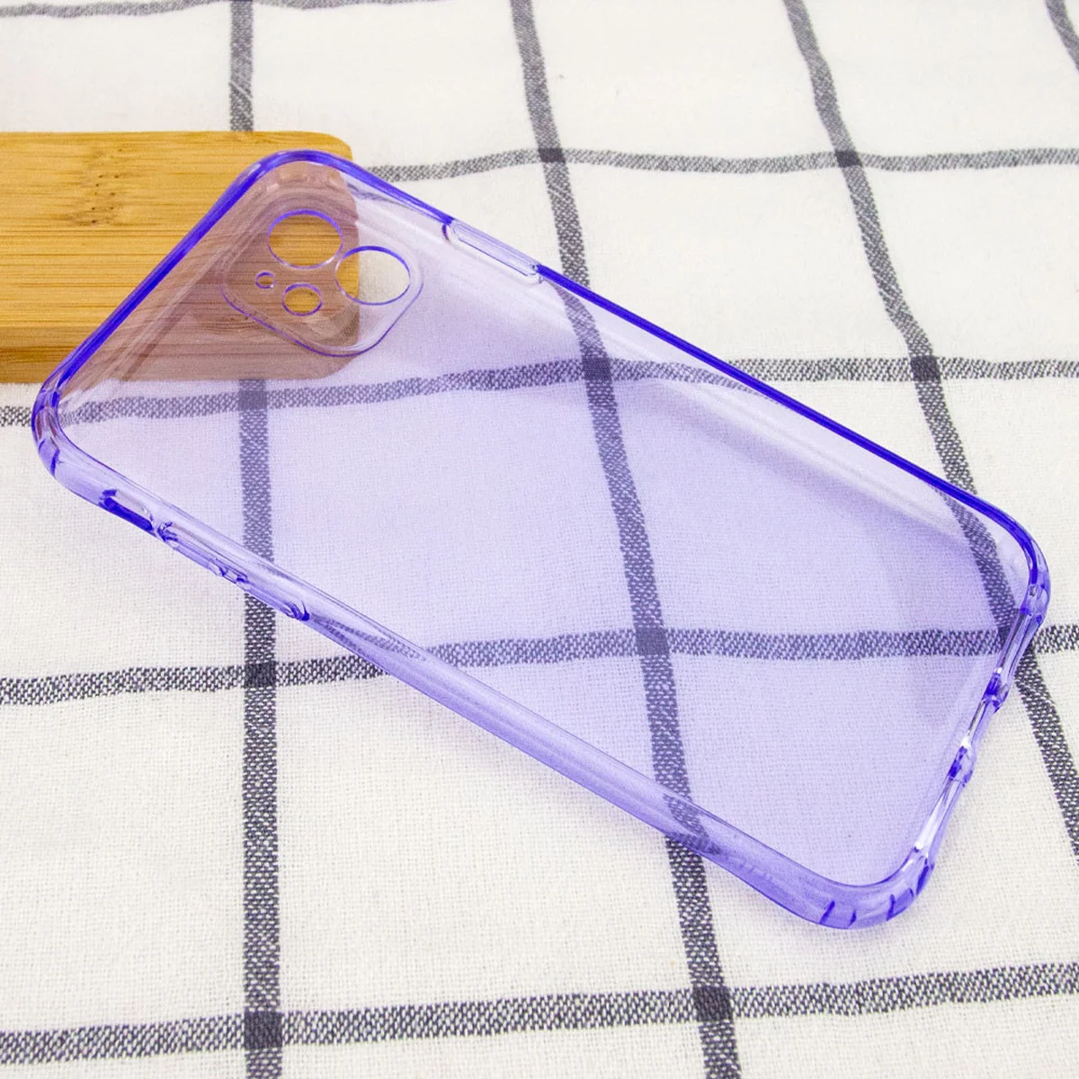 TPU чехол Ease Glossy Full Camera для Apple iPhone 12 (6.1") Сиреневый