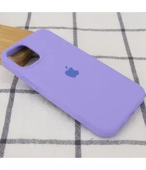 Чехол Silicone Case Full Protective (AA) для Apple iPhone 12 Pro / 12 (6.1") Сиреневый / Dasheen
