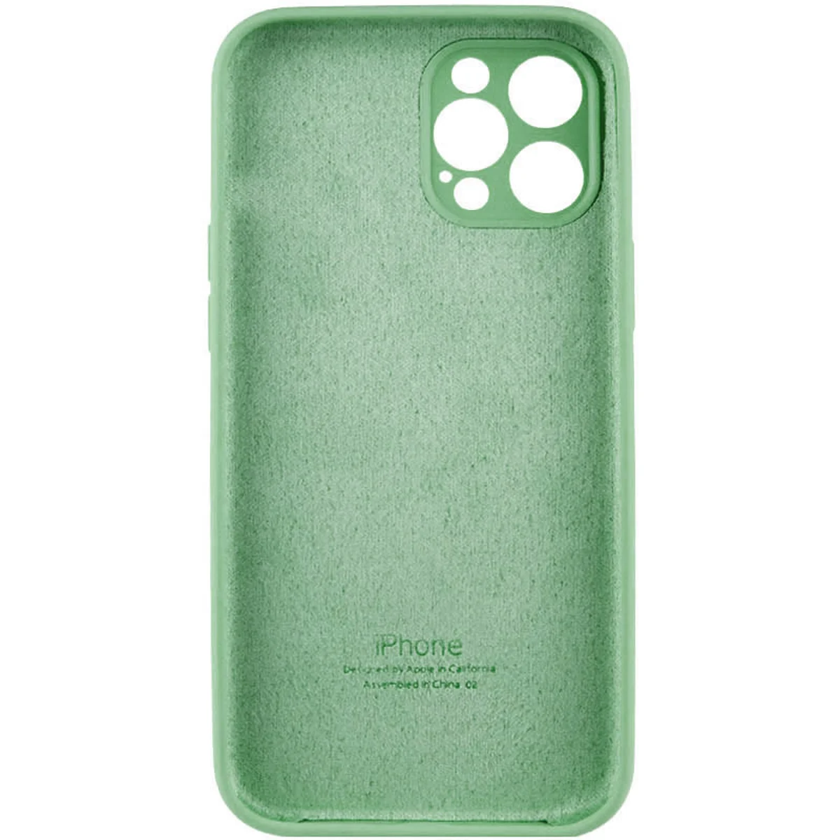 Чохол Silicone Case Full Camera Protective (AA) Apple iPhone 12 Pro (6.1") Зелений / Pistachio