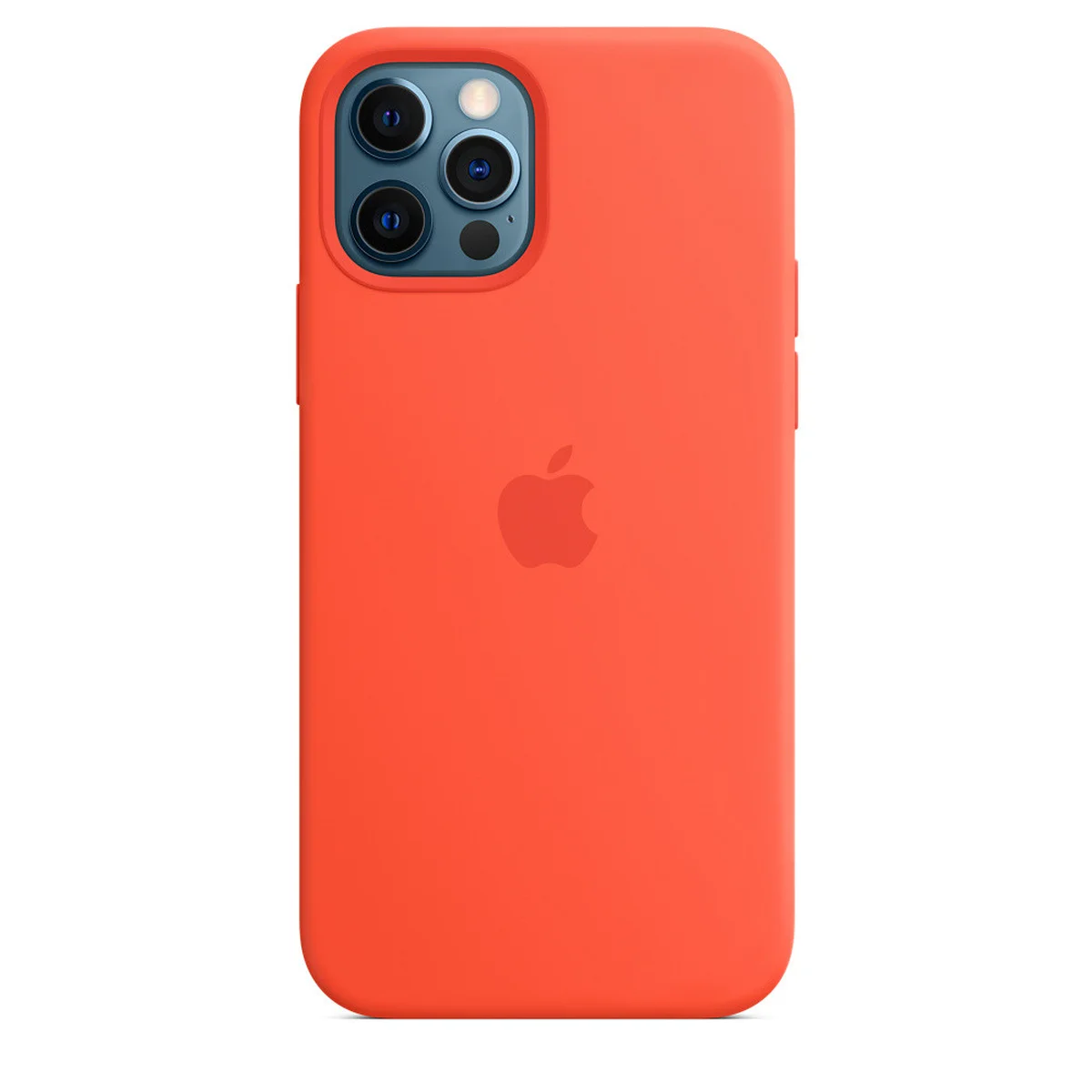 Чохол Silicone Case Full Protective (AA) для Apple iPhone 12 Pro / 12 (6.1") Помаранчевий / Electric Orange