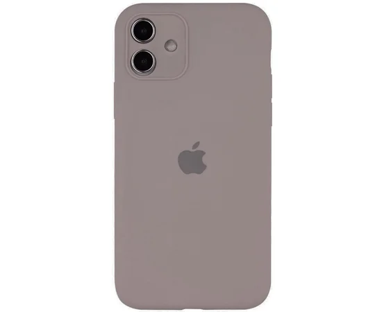 Чохол Silicone Case Full Camera Protective (AA) для Apple iPhone 12 (6.1 ") Сірий / Lavender