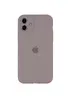 Чехол Silicone Case Full Camera Protective (AA) для Apple iPhone 12 (6.1") Серый / Lavender