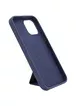 Чехол Silicone Case Hand Holder для Apple iPhone 12 Pro / 12 (6.1") Темно-синий / Midnight blue