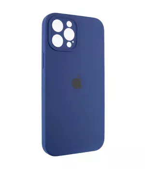 Чохол Silicone Case Full Camera Protective (AA) для Apple iPhone 12 Pro (6.1 ") Синій / Deep navy