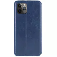 Кожаный чехол-книжка GETMAN Cubic (PU) для Apple iPhone 12 Pro / 12 (6.1") Синий