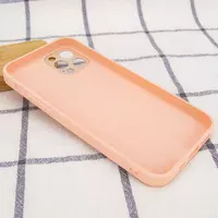 TPU+Glass чехол GLOSSY Logo Full camera для Apple iPhone 12 Pro (6.1") Розовый