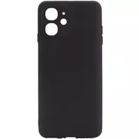 Силіконовий чохол Candy Full Camera для Apple iPhone 12 (6.1 ") Чорний / Black