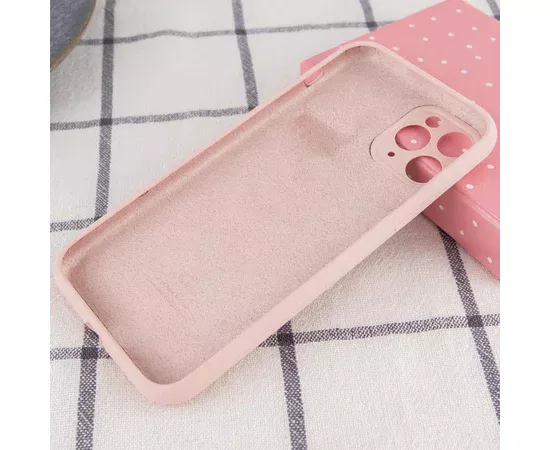 Чехол Silicone Case Full Camera Protective (AA) для Apple iPhone 12 Pro (6.1") Розовый / Chalk Pink