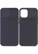 Чехол Camshield Square TPU со шторкой для камеры для Apple iPhone 12 Pro / 12 (6.1") Черный