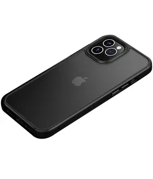 TPU + PC чохол Metal Buttons для Apple iPhone 12 Pro / 12 (6.1 ") Чорний