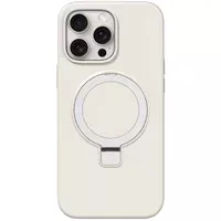 Чехол Silicone Case Full Protective NO LOGO with Ring для Apple iPhone 12 Pro / 12 (6.1") White