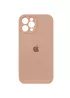 Чехол Silicone Case Full Camera Protective (AA) для Apple iPhone 12 Pro (6.1") Бежевый / Desert Gold