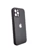 TPU+Glass чехол Matte Candy Full camera для Apple iPhone 12 Pro (6.1") Черный
