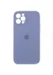 Чехол Silicone Case Full Camera Protective (AA) для Apple iPhone 12 Pro (6.1") Серый / Lavender Gray
