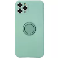 Чехол TPU Candy Ring Full Camera для Apple iPhone 12 Pro (6.1") Бирюзовый / Ice Blue