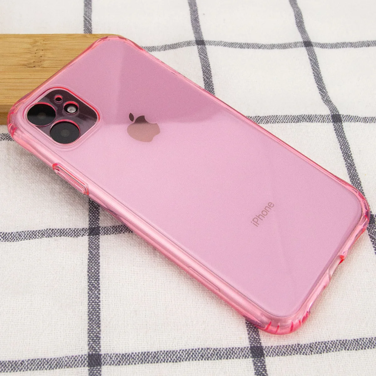 TPU чехол Ease Glossy Full Camera для Apple iPhone 12 (6.1") Розовый