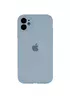 Чехол Silicone Case Full Camera Protective (AA) для Apple iPhone 12 (6.1") Голубой / Sweet Blue