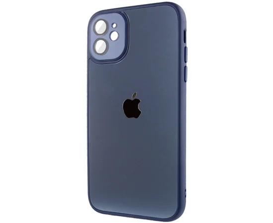 Чехол TPU+Glass Sapphire Midnight для Apple iPhone 12 (6.1") Синий / Deep navy